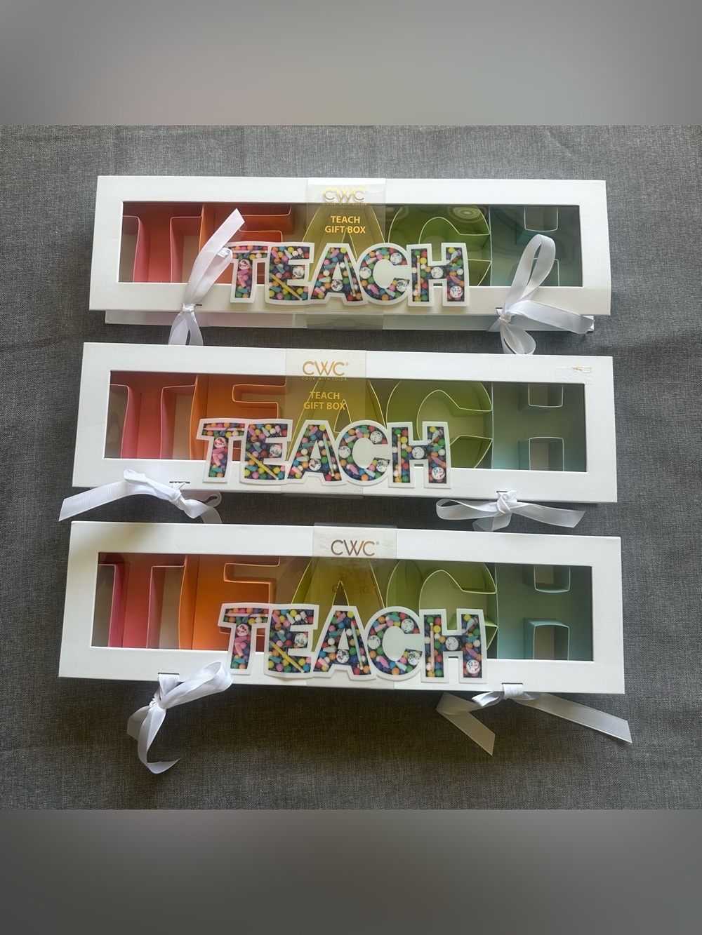 3pc Cook With Color CWC Teacher Teach Fillable Gift Box